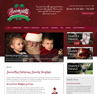 Joomla Christmas Template Santa Winter