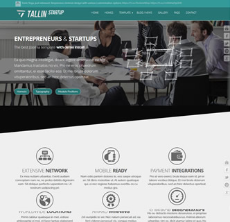 joomla responsive bootstrap business startup ICO corporate templatetheme